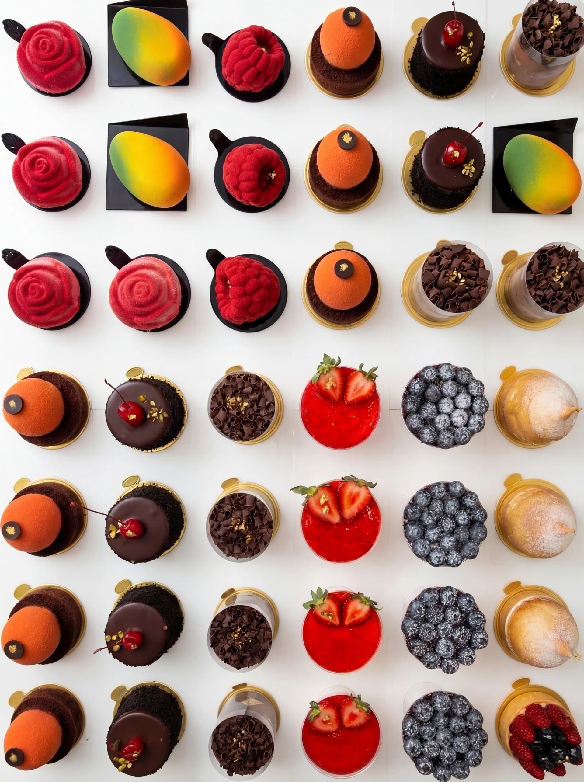 Pompadour Beverly Hills French pastry menu featuring croissants, macarons, and signature desserts